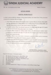 hostel room policy