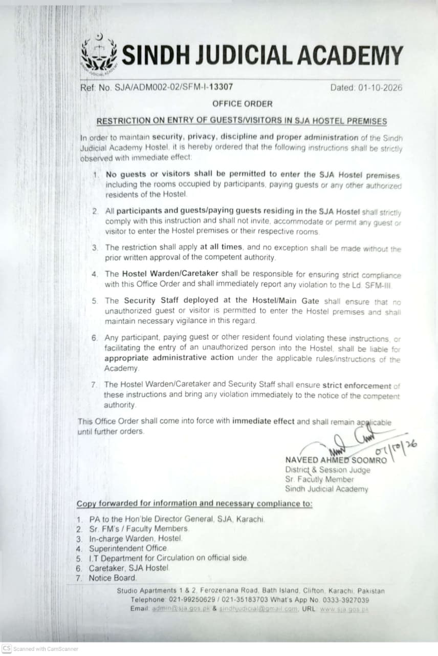 OFFICE ORDER